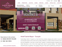 Tablet Screenshot of hotelfuentemayor.com